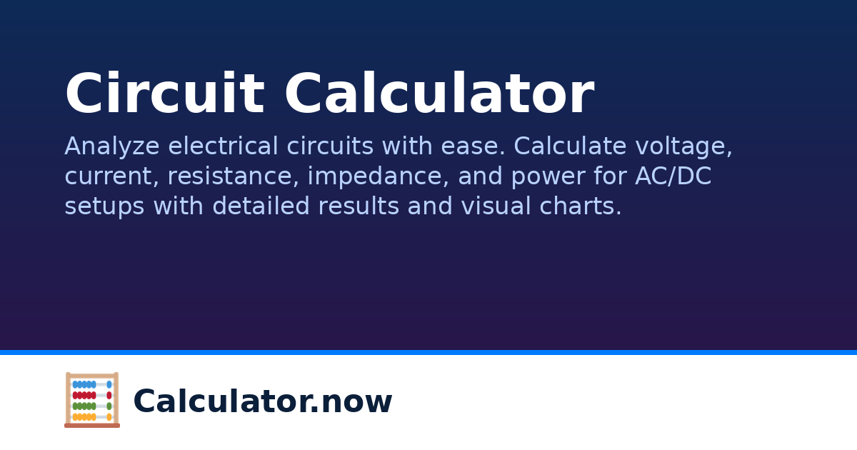 Circuit Calculator | Calculator.now