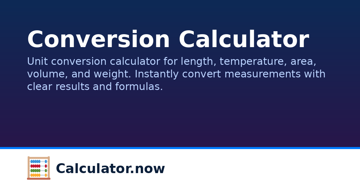 Conversion Calculator | Calculator.now