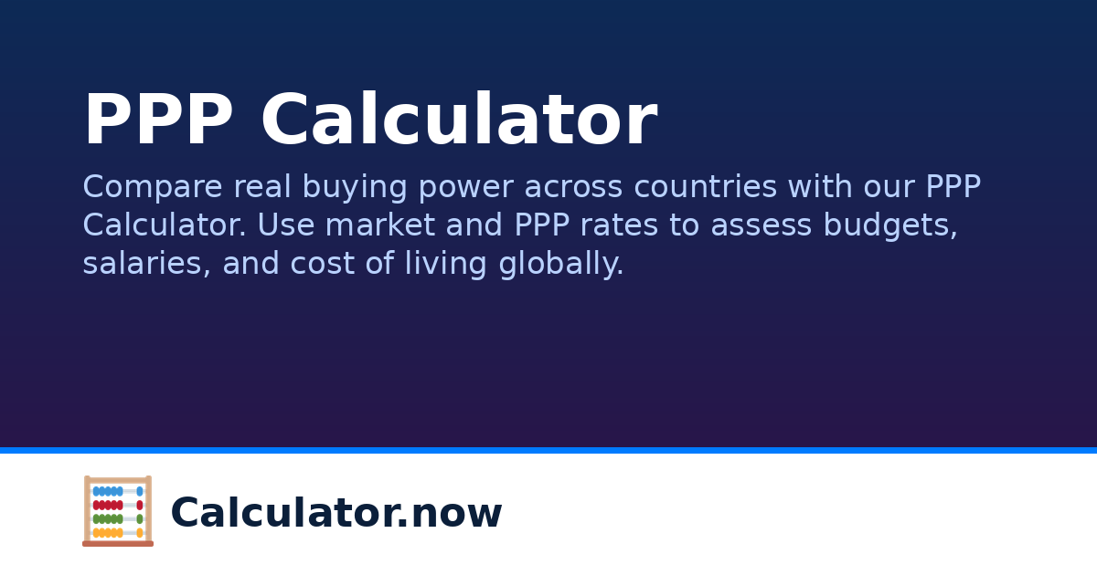 Ppp.com PPP Calculator | Calculator.now